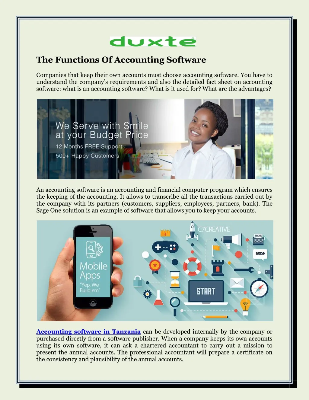 the functions of accounting software companies n.