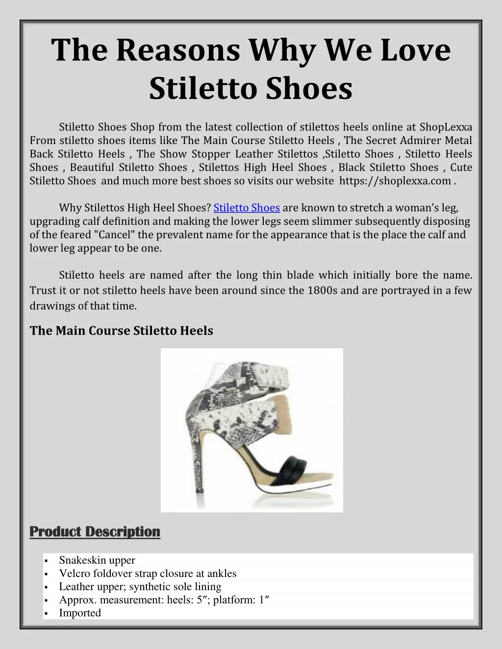 best website for heels