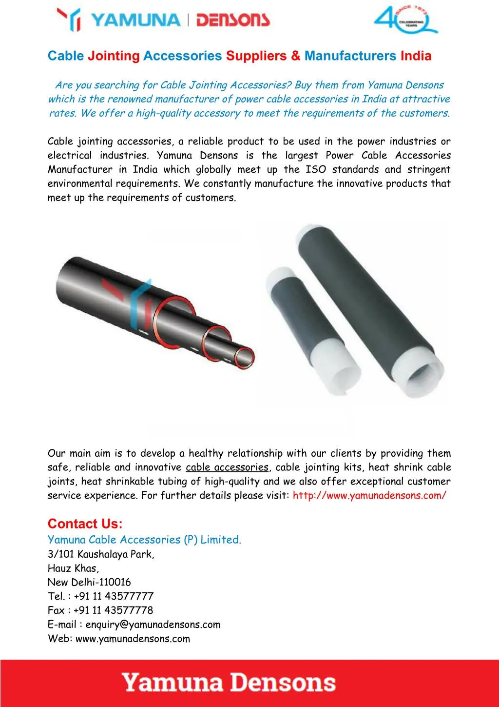 PPT Power Cable Accessories Suppliers & Manufacturers India
