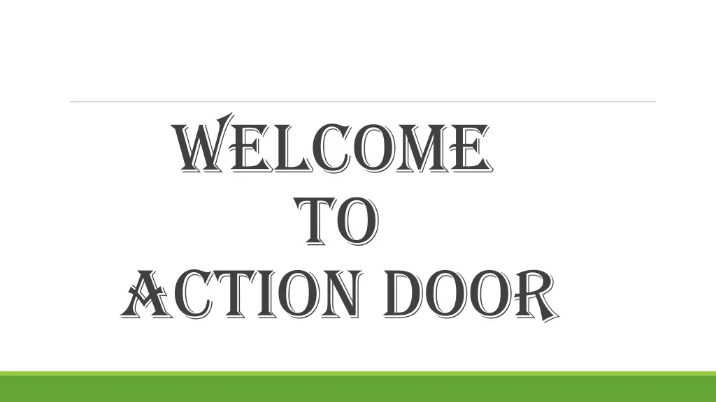 welcome to action door n.