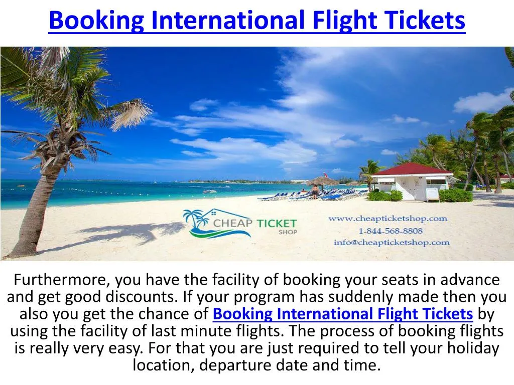 booking international flight tickets n.