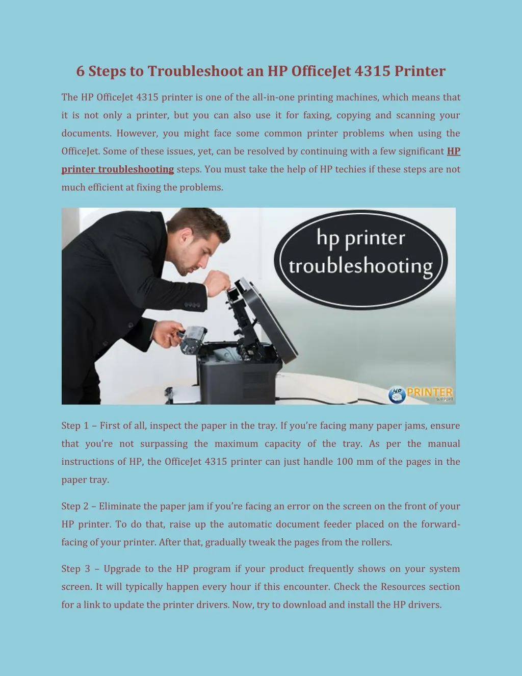 Ppt Hp Printer Troubleshooting Powerpoint Presentation Free Download Id7606589 0601