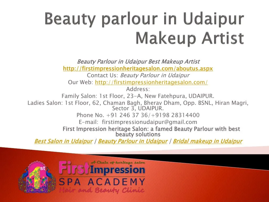 beauty parlour in udaipur makeup artist n.