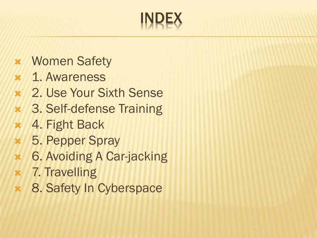 Ppt 8 Tips For Women Safety Powerpoint Presentation Id 7606841