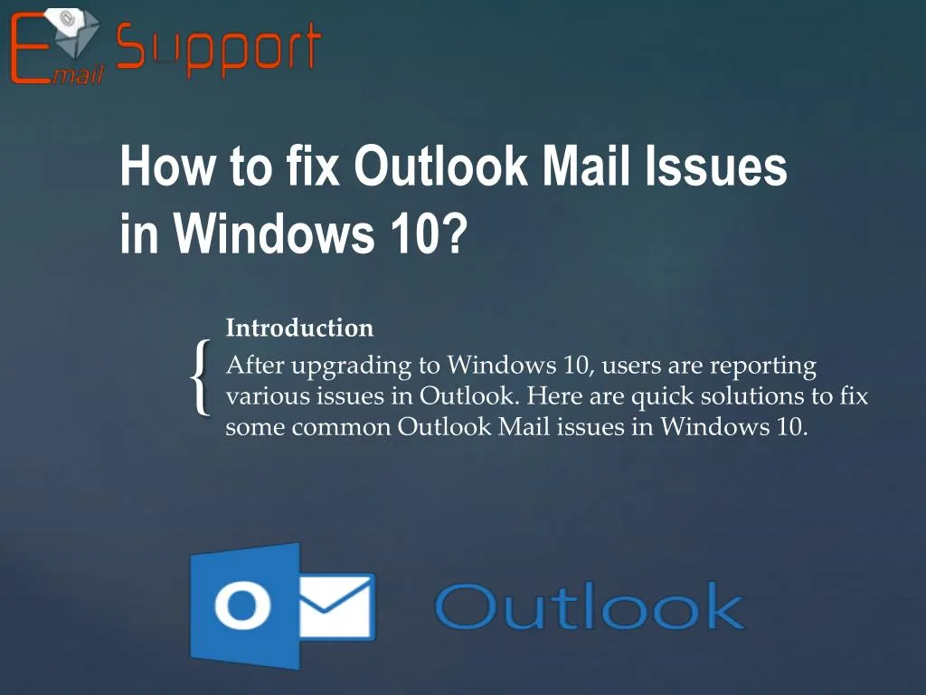 current microsoft outlook issues