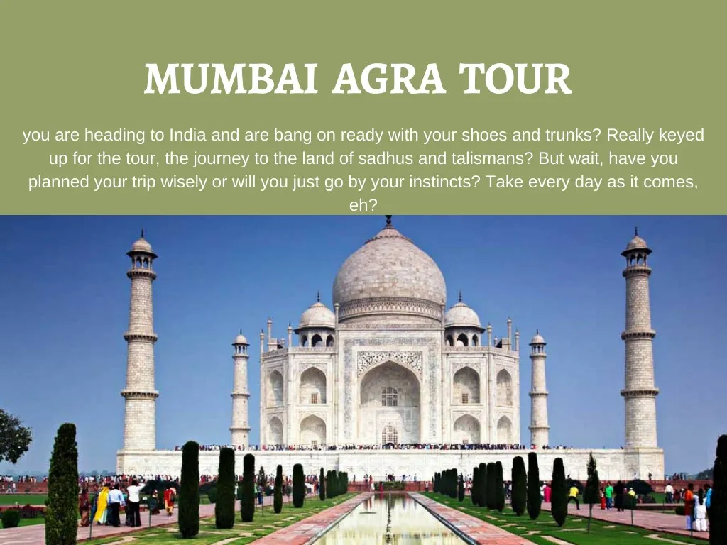 agra tour ppt