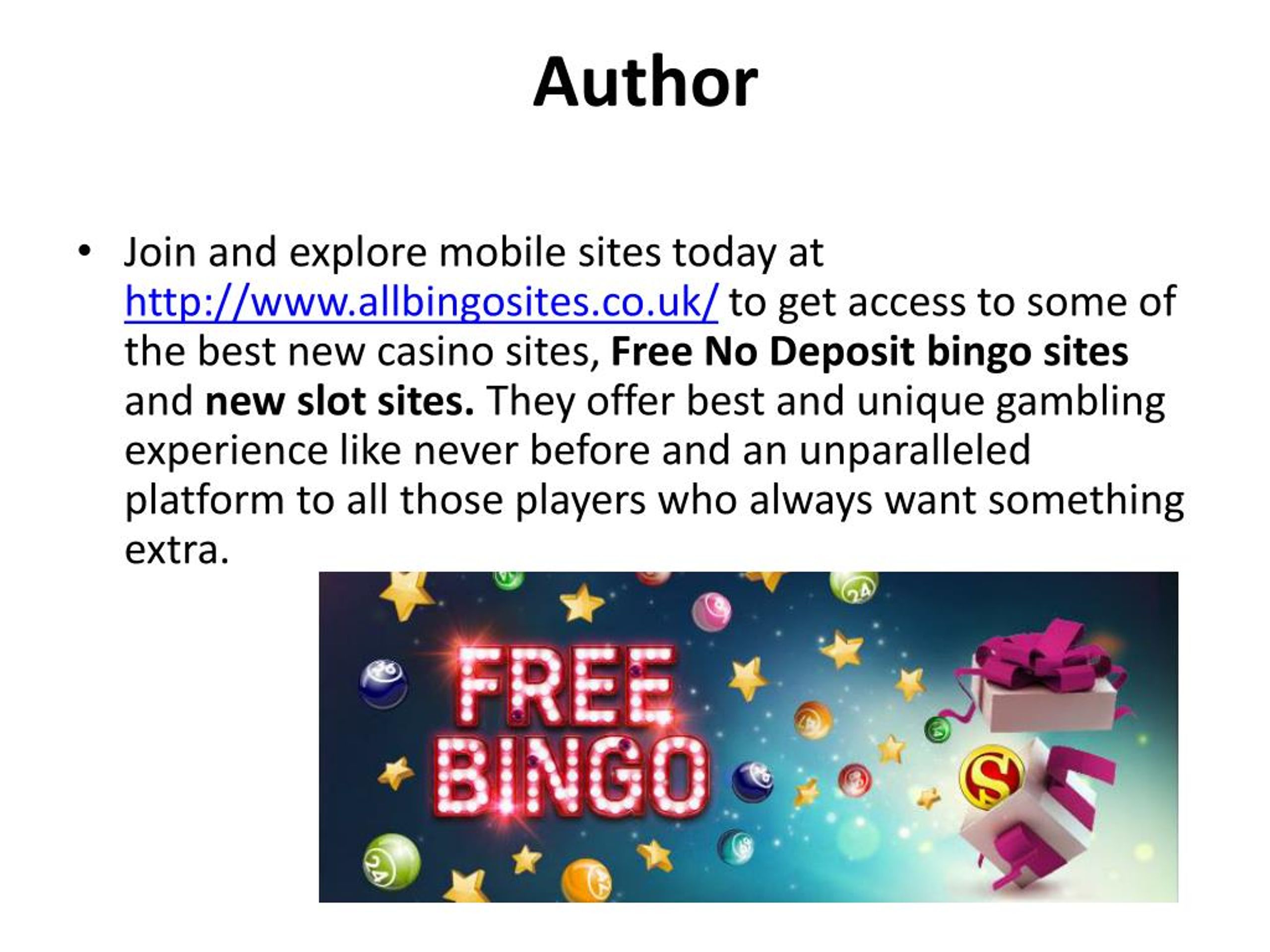 Free Mobile Bingo Sites