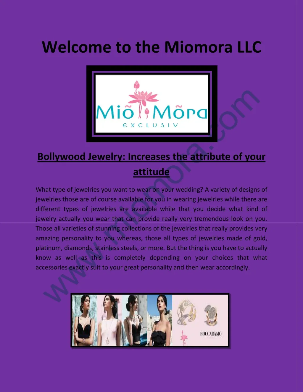 welcome to the miomora llc n.