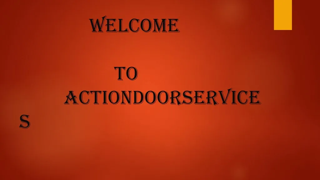 welcome to actiondoorservice s n.