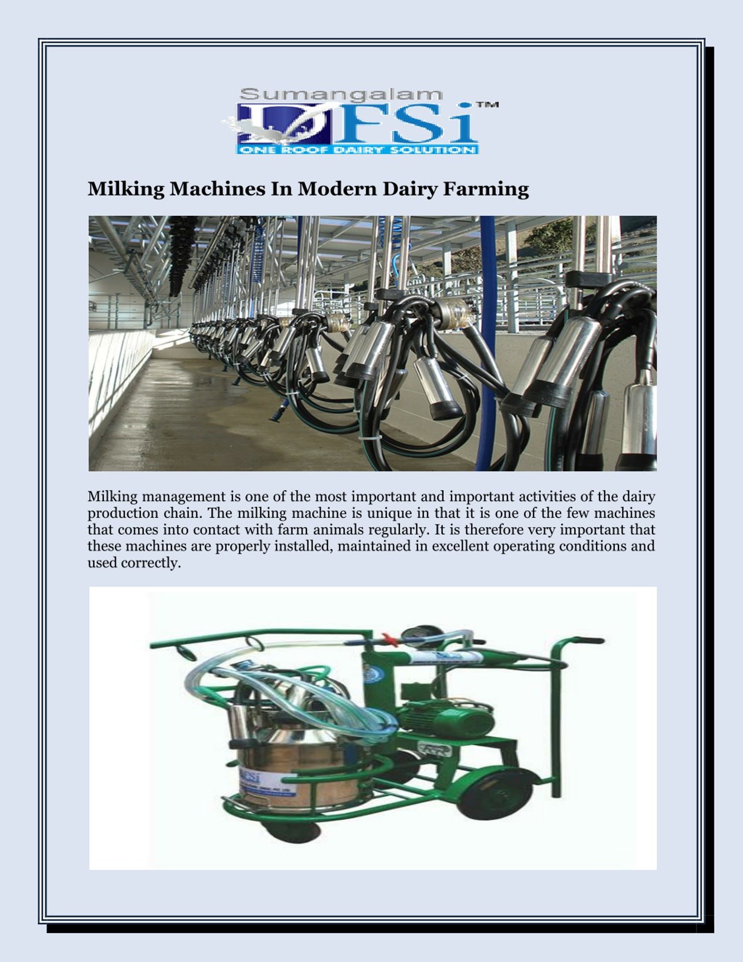 PPT - Milking Machines In Modern Dairy Farming PowerPoint Presentation ...