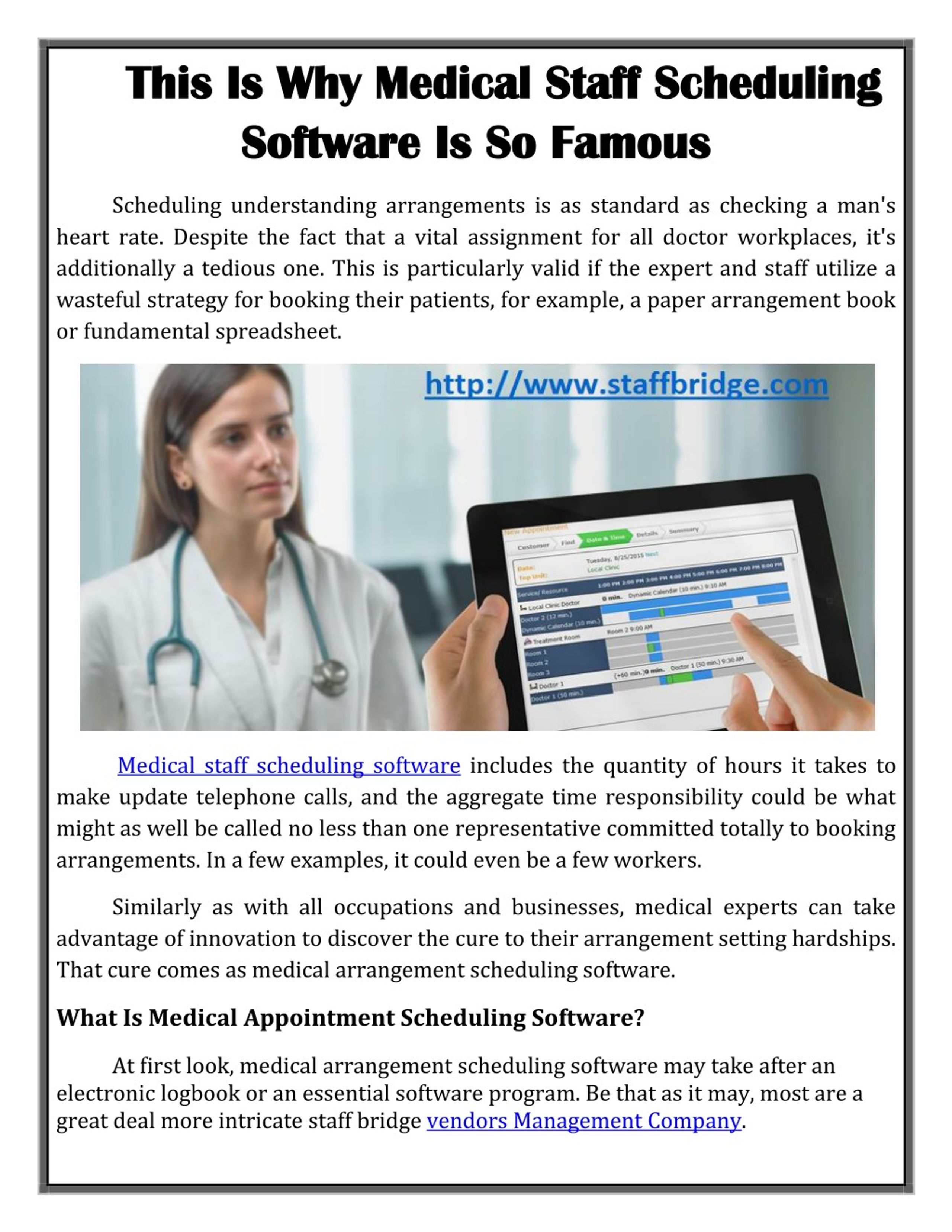 PPT This Is Why Medical Staff Scheduling Software Is So Famous 