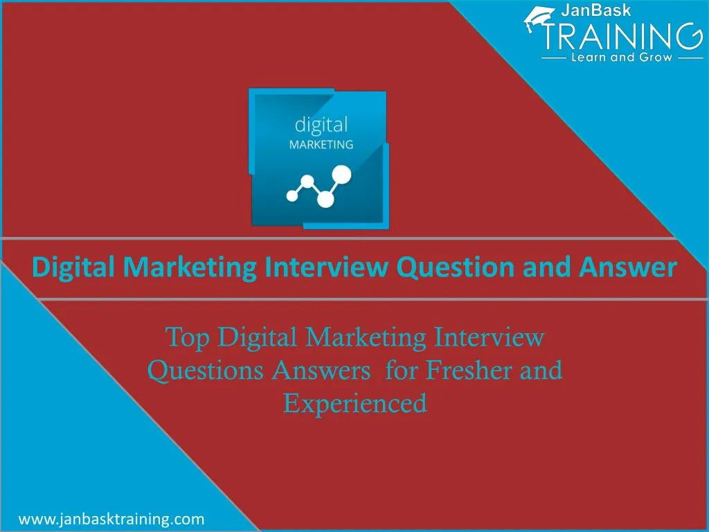 digital marketing manager interview presentation