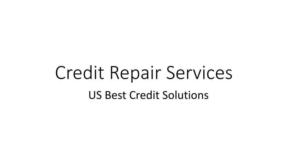 credit repair services n.