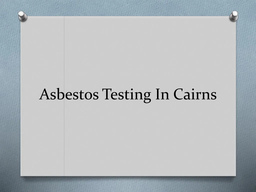 asbestos testing in cairns n.