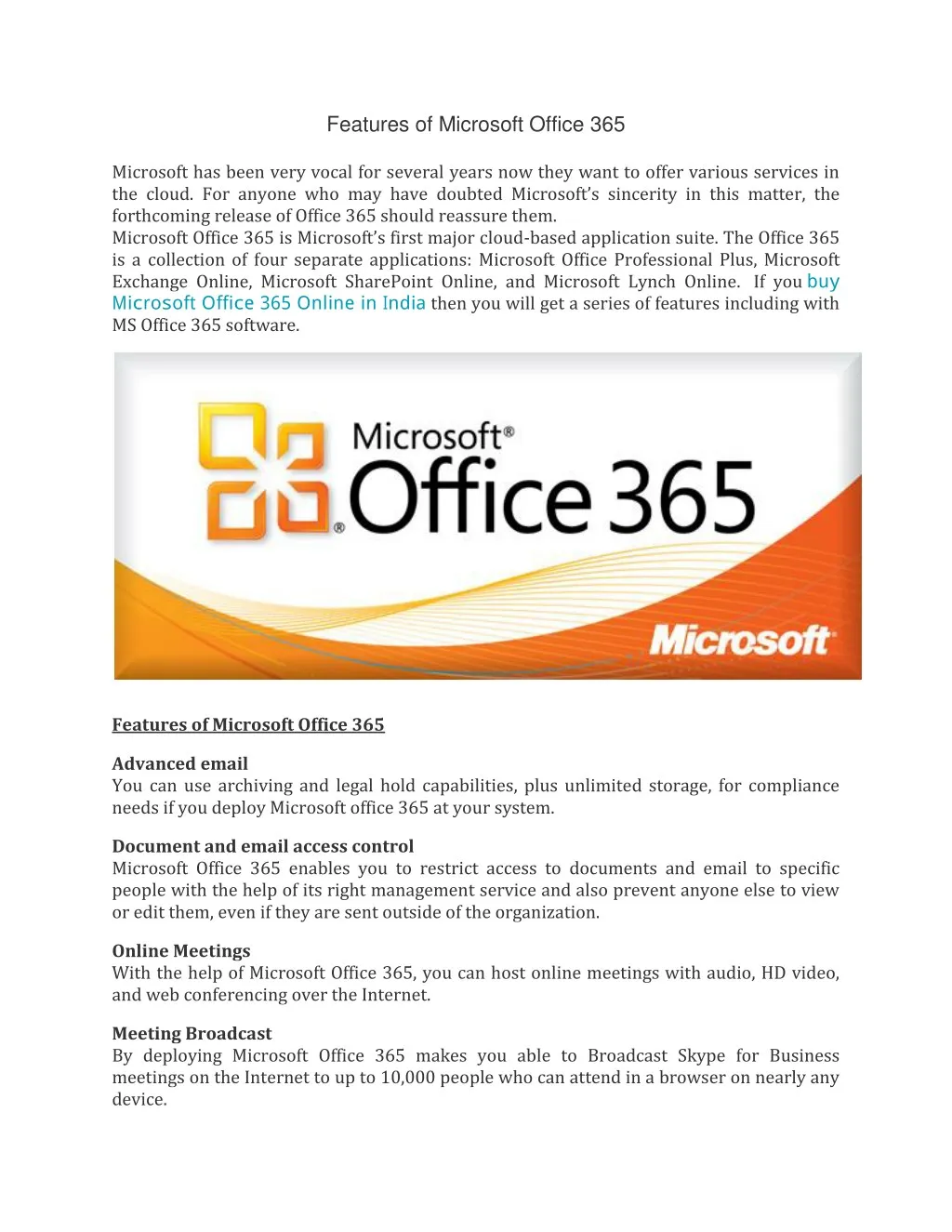 Ppt Features Of Microsoft Office 365 Powerpoint Presentation Free Download Id