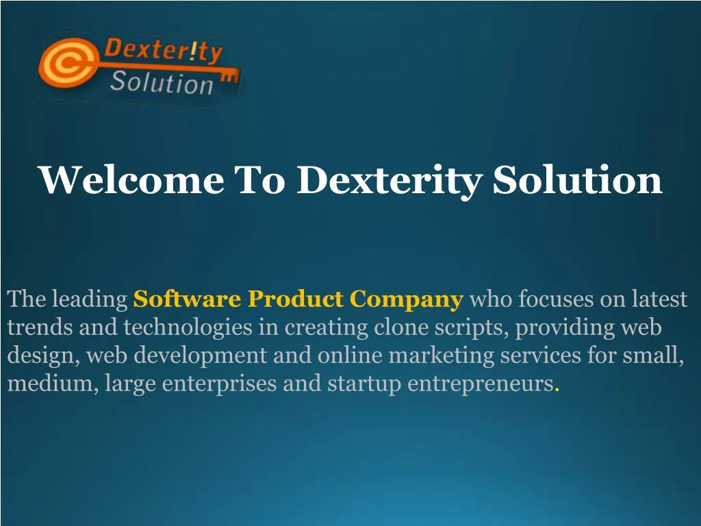 welcome to dexterity solution n.