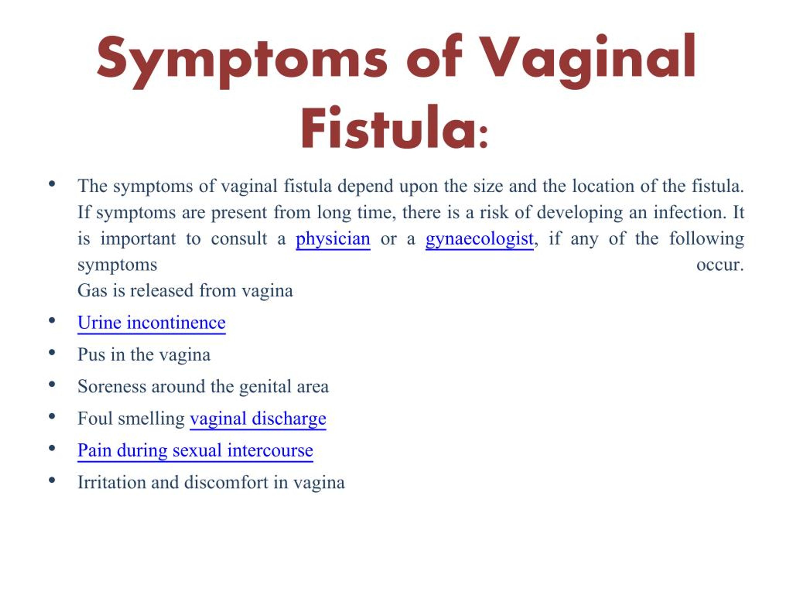 Vesicovaginal Fistula Symptoms Causes And Treatment Hot Sex Picture