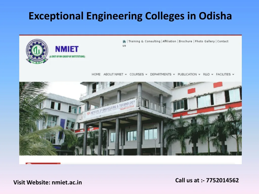 PPT Exceptional Engineering colleges in Odisha PowerPoint