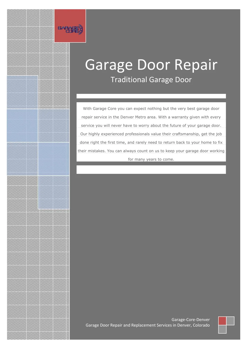 Ppt Choosing Traditional Garage Doors Garage Door Repair