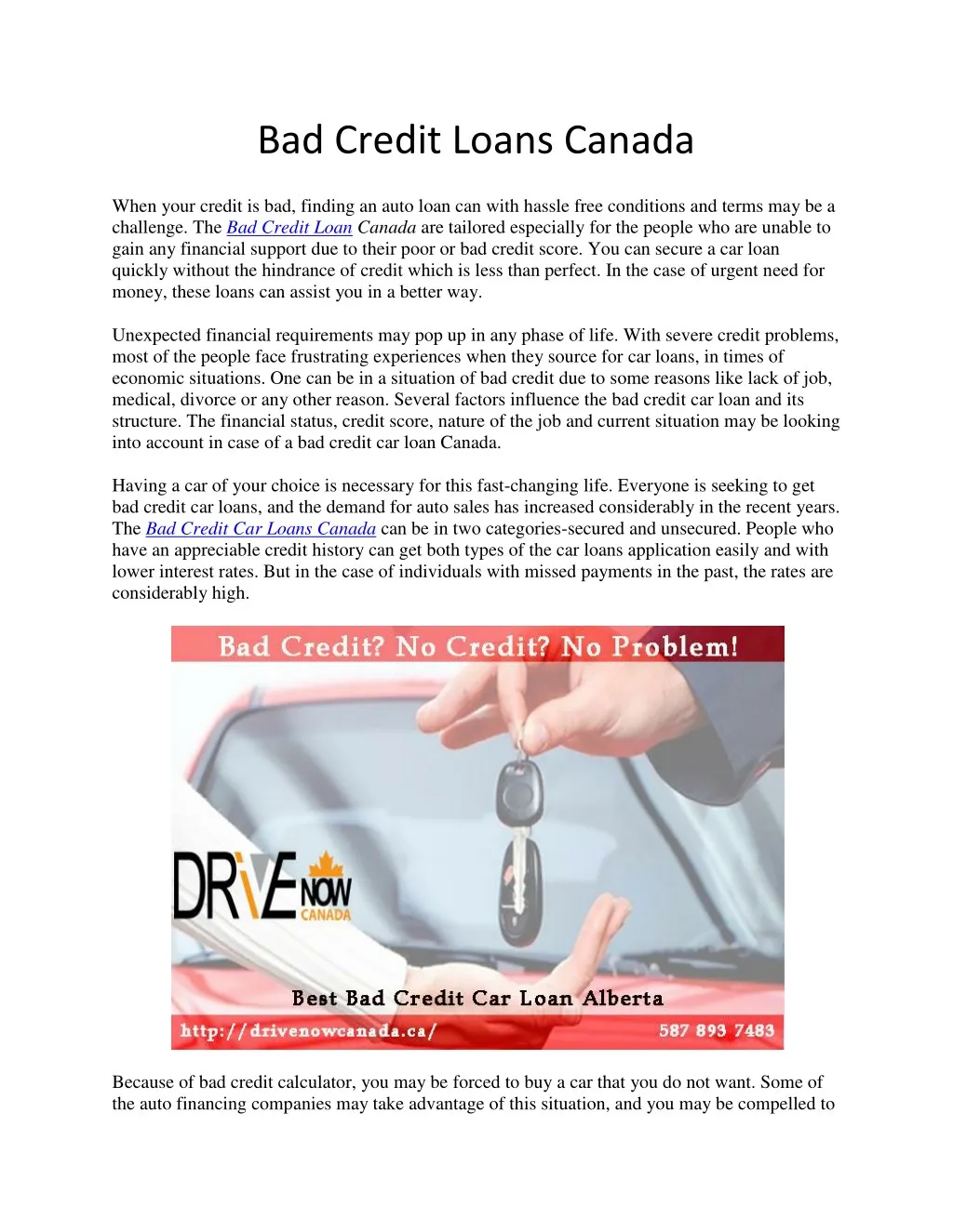 ppt-bad-credit-loans-canada-powerpoint-presentation-free-download