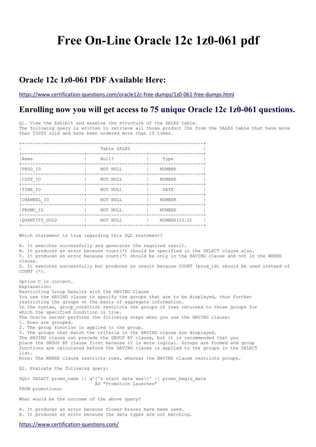 1Z0-921 Reliable Exam Price