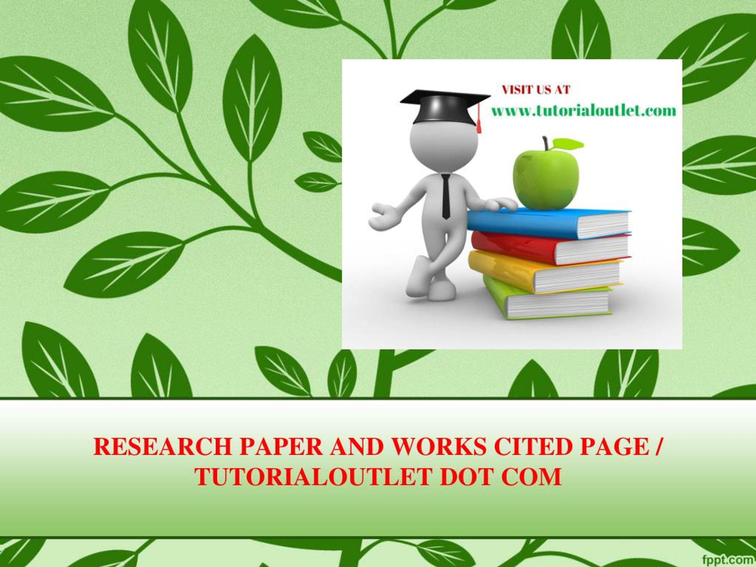 Research paper works cited page