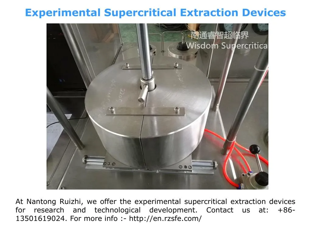 experimental supercritical extraction devices n.