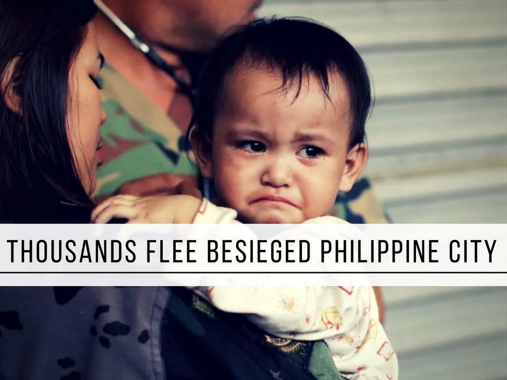 thousands flee besieged philippine city n.