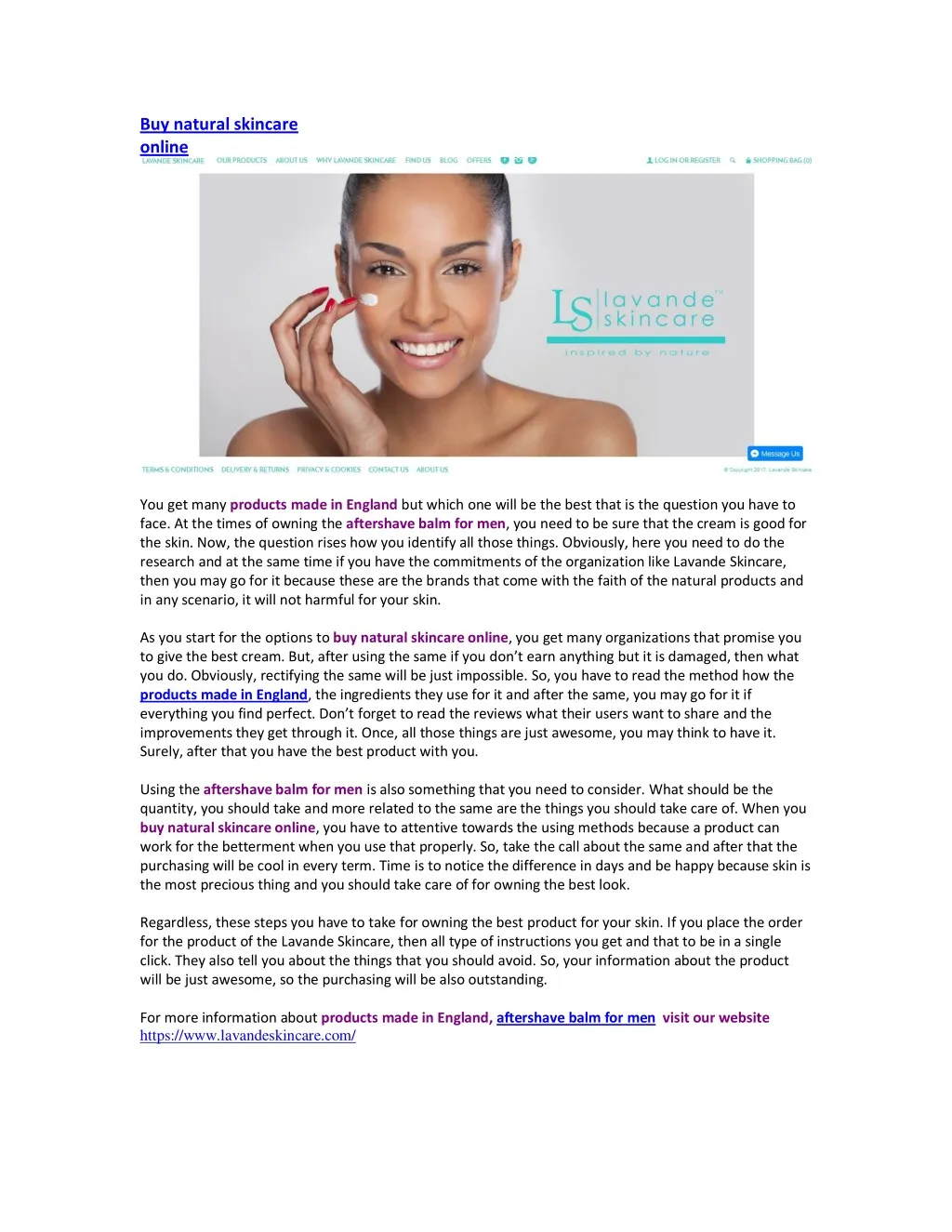 buy natural skincare online n.