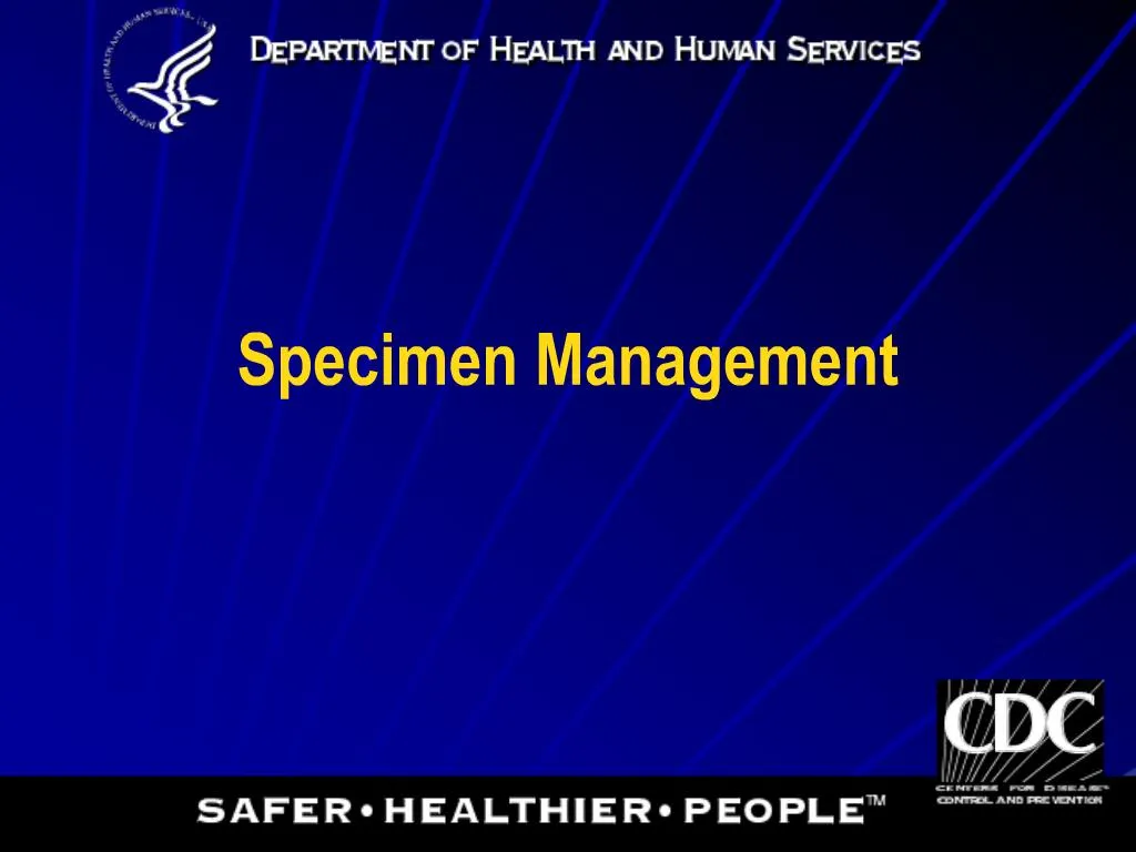 PPT Specimen Management PowerPoint Presentation, free download ID