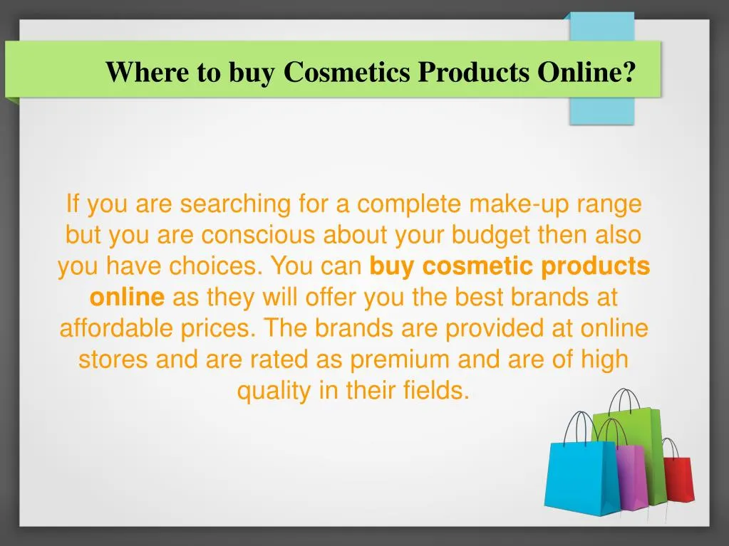 where to buy cosmetics products online n.