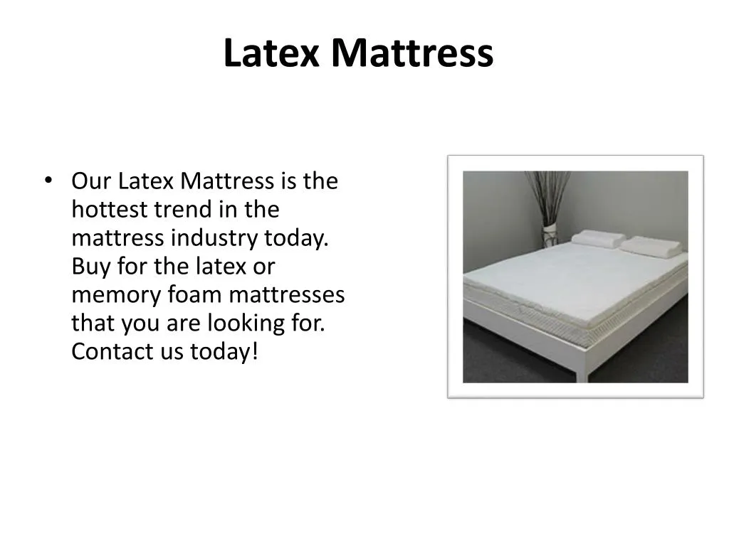 latex mattress n.