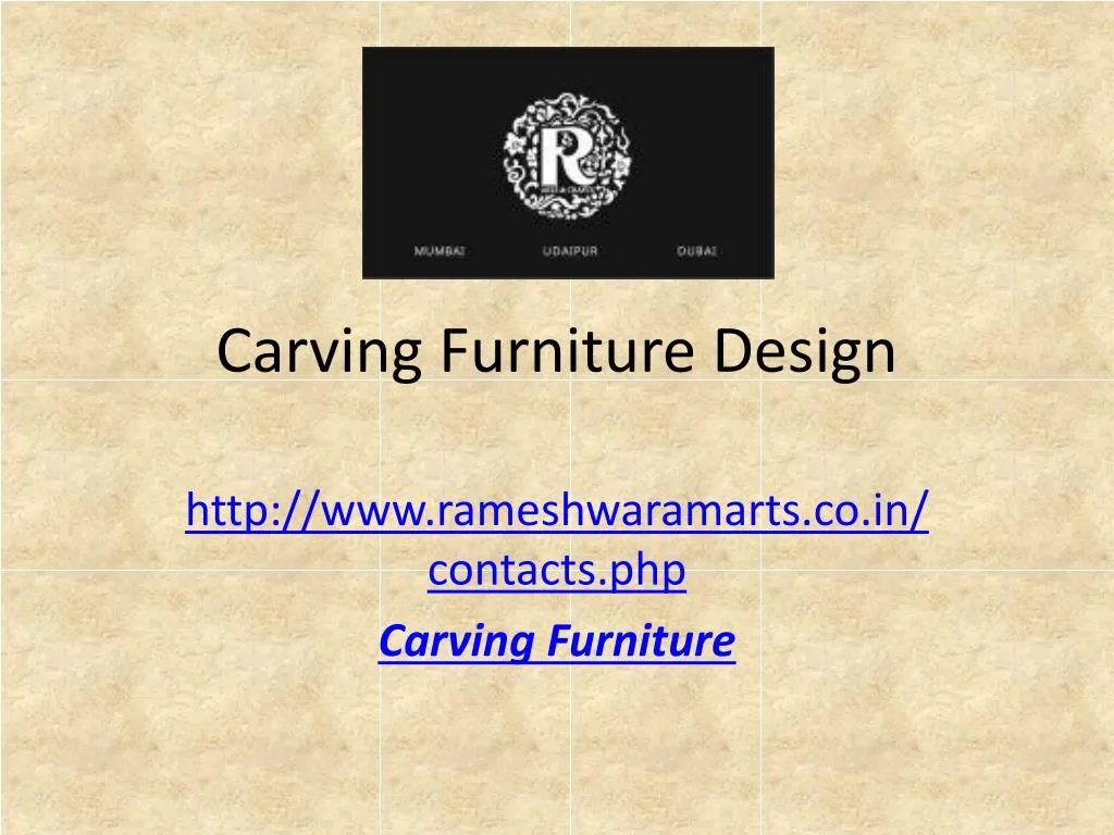 carving furniture design n.