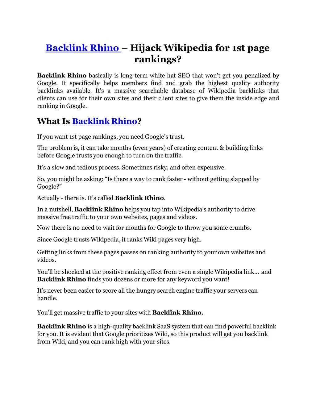 backlink rhino hijack wikipedia for 1st page n.