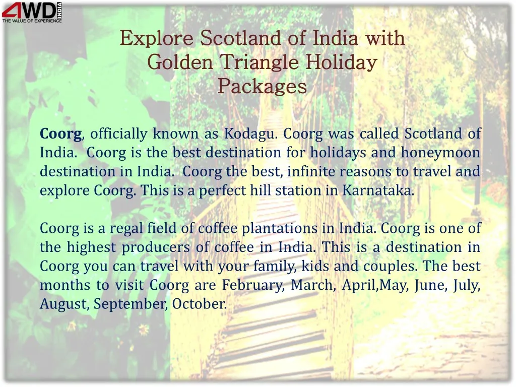 explore scotland of india with explore scotland n.
