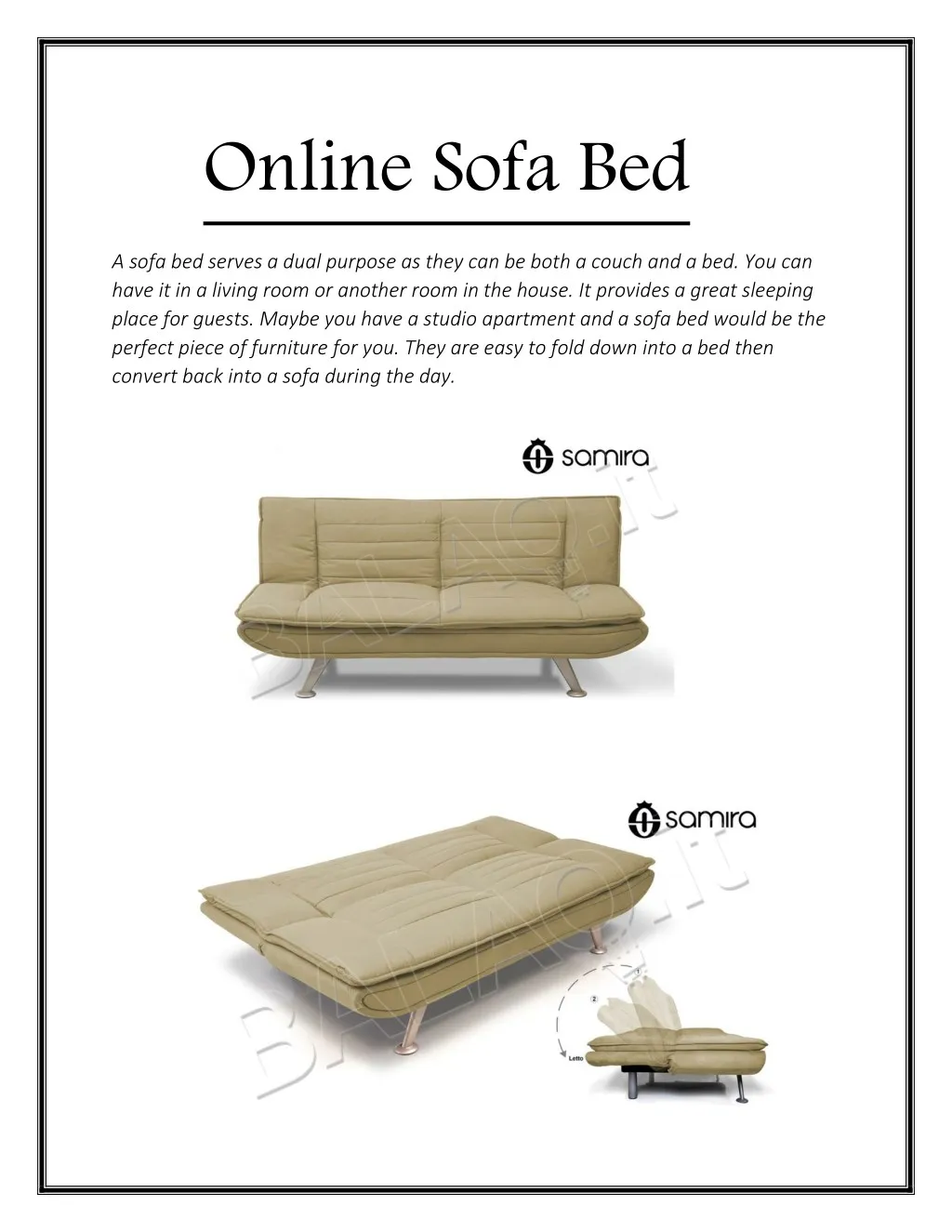 online sofa bed n.