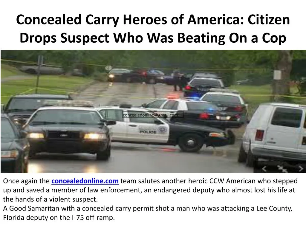 concealed carry heroes of america citizen drops suspect who was beating on a cop n.