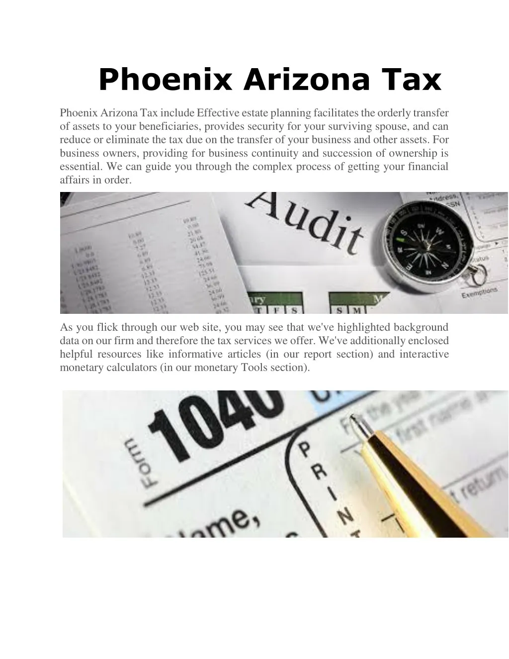 PPT Phoenix Arizona Tax PowerPoint Presentation, free download ID