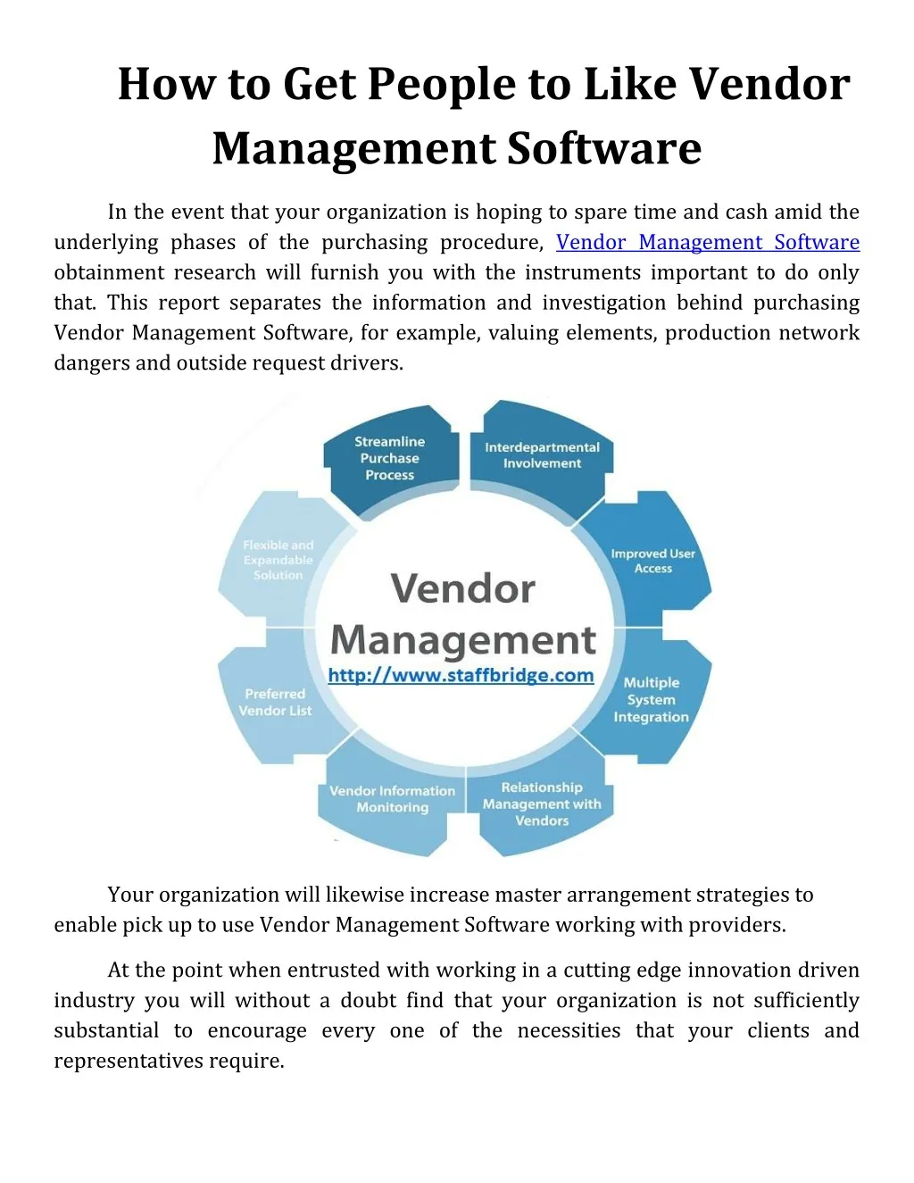 vendor oversight process