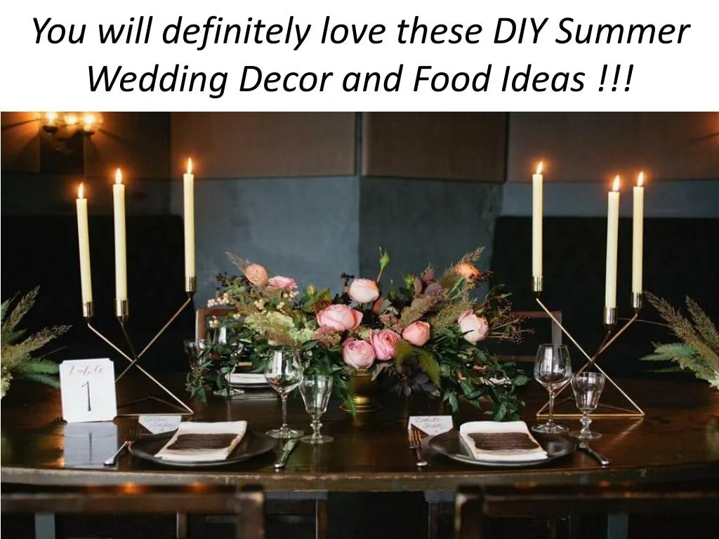 Ppt You Will Definitely Love These Diy Summer Wedding Decor And