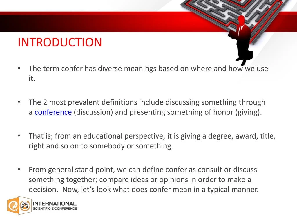 PPT What does "CONFER" mean? PowerPoint Presentation ID7621501