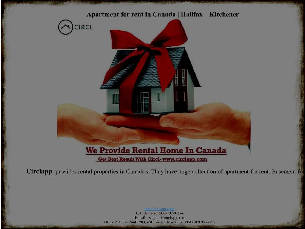 PPT Apartment for rent in Canada Halifax Kitchener PowerPoint