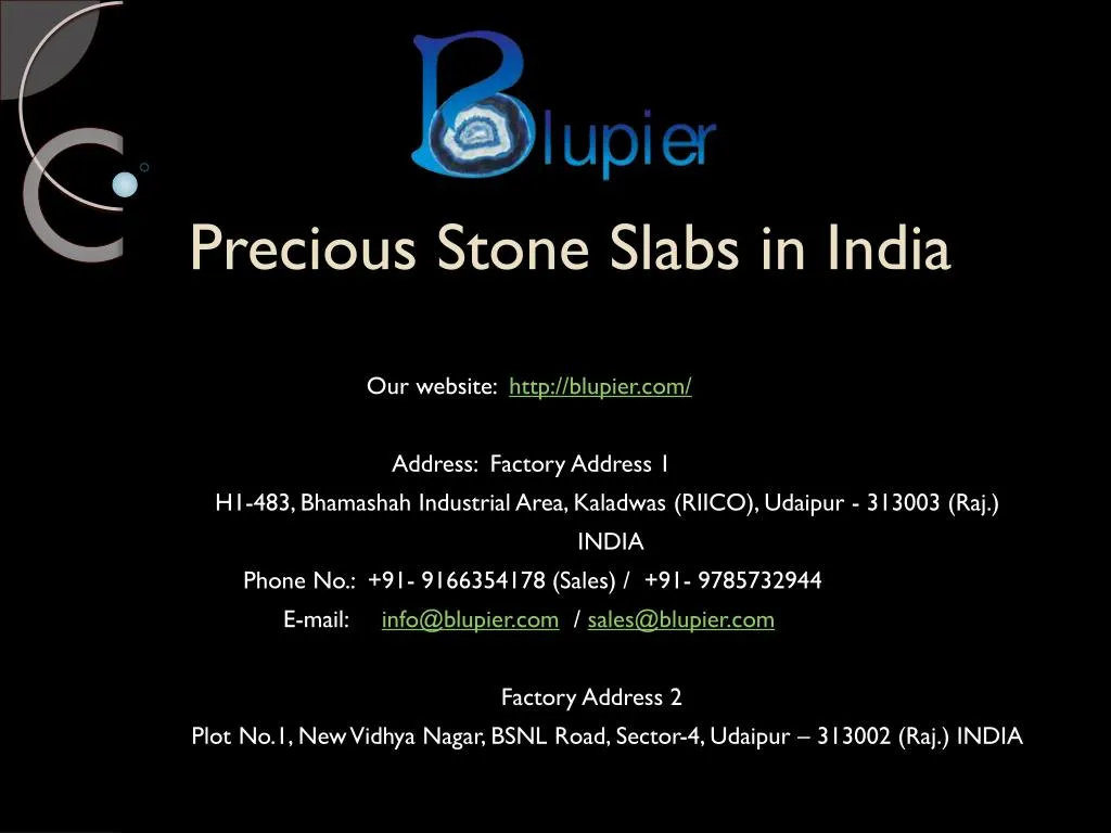 precious stone slabs in india n.