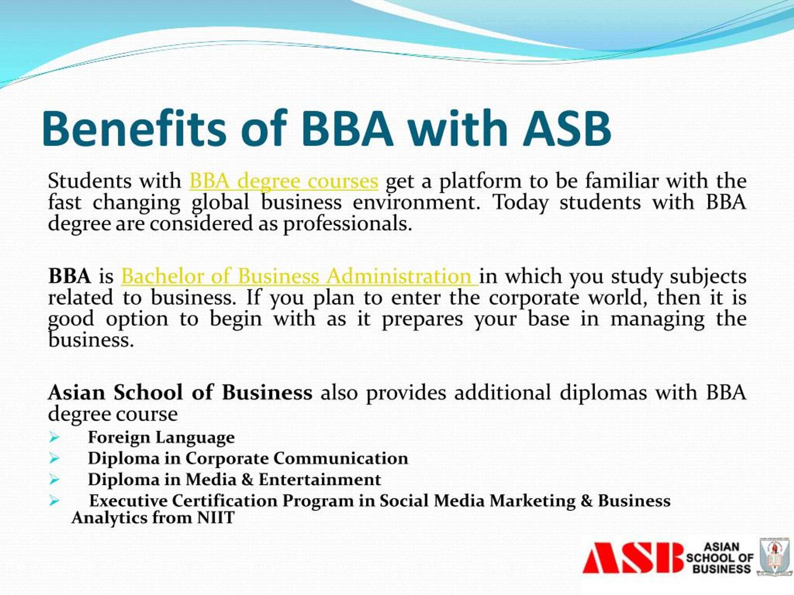 presentation topics bba