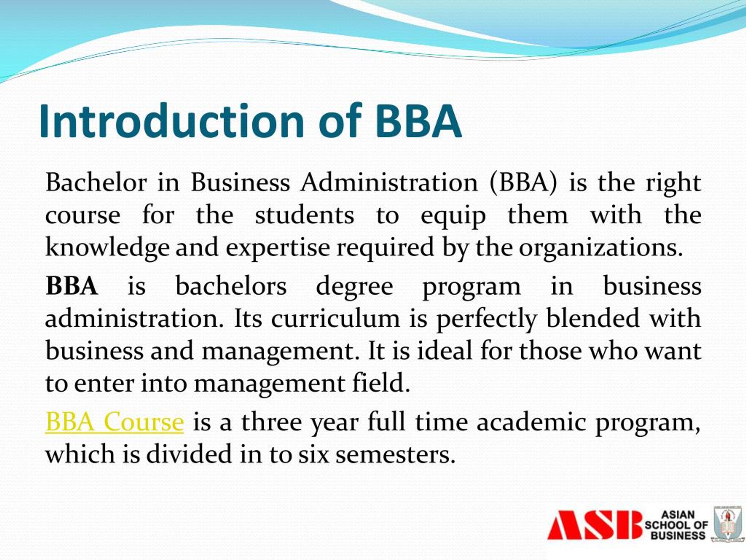 presentation topics bba