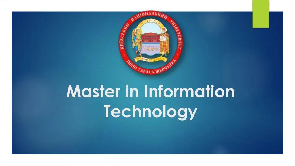 master in information technology non thesis