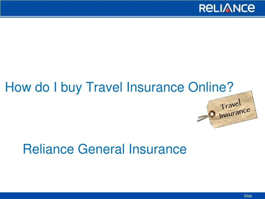 reliance travel insurance online