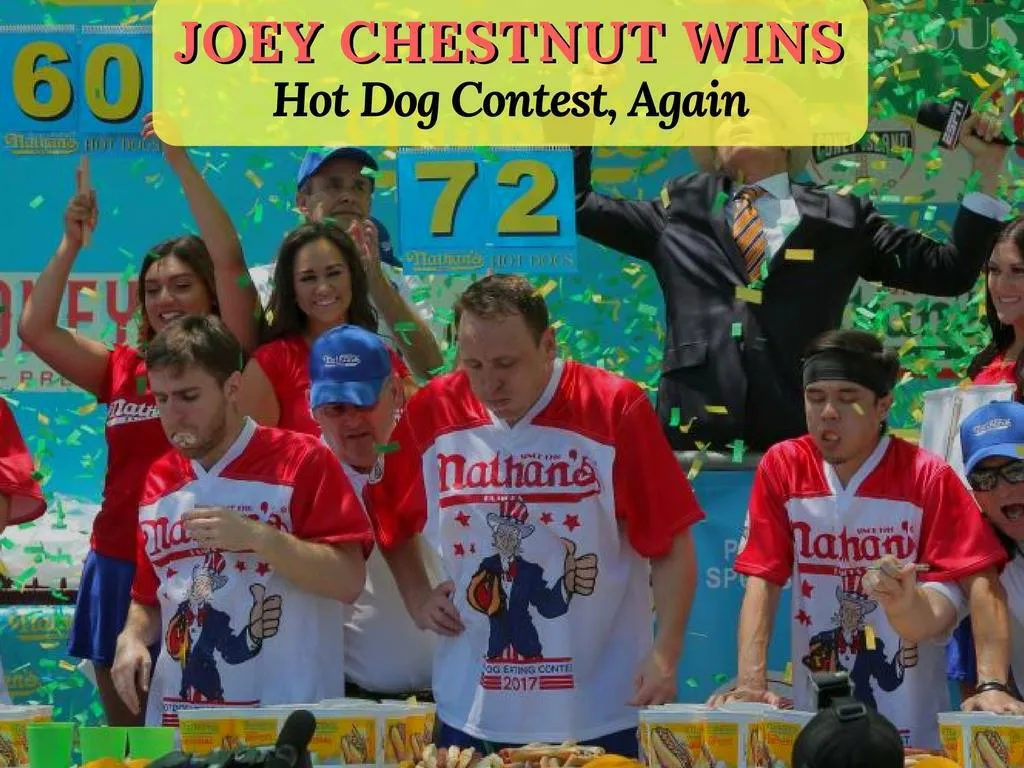 joey chestnut wins hot dog contest again n.