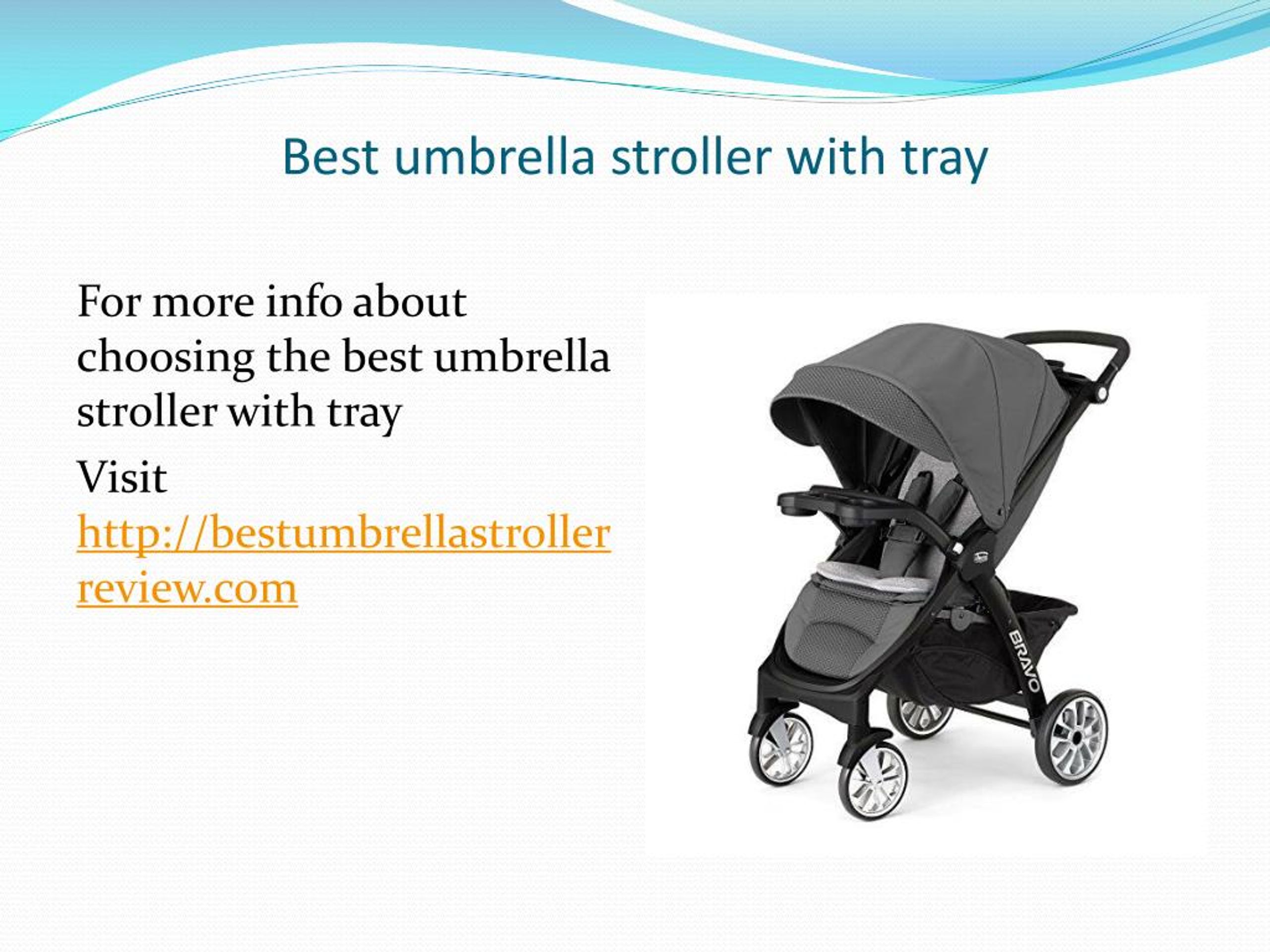 umbrella stroller with tray