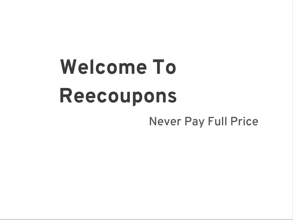 welcome to reecoupons n.